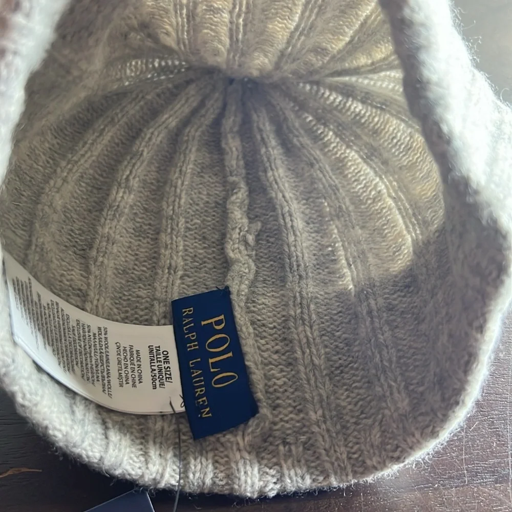 Polo Ralph Lauren Men's Signature Merino Cuffed Beanie - Picture 5 of 9
